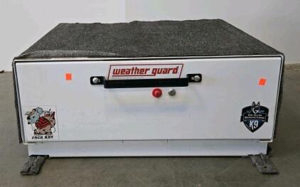 Weather Guard Pack Rat Drawer Unit 48"x39"x12" Aluminum Cargo System with Carpeted Top, K9 Sticker