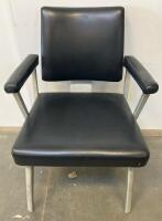 Mid-Century Modern Standing Ashtray With Magazine Rack And Armchair Set - 2