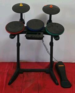 Guitar Hero World Tour Drum Kit Controller, 3 Pads, 2 Cymbals, Pedal & Sticks, PS3/Xbox/Wii