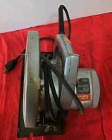 JCPenney 7 1/4" Circular Saw Model 1001E, 9 Amps, 5300 RPM, Made In USA Post Hole Digger, Rake, And Ballasts - 2