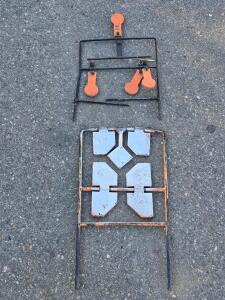 Steel Resettable Spinning Target and Static Silhouette Plate for .22 CAL and Centerfire Rifles