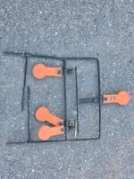 Steel Resettable Spinning Target and Static Silhouette Plate for .22 CAL and Centerfire Rifles - 2