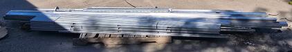12 W-Beam Galvanized Steel Guardrail Sections, 12'6" Length, 12-Gauge, Scrap Metal