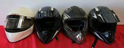 Raider RX Motocross Helmets L/XL, G-FORCE Full Face Racing Helmet M/L, DOT Certified, Black/White