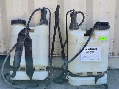 (2) Hudson Supreme 4-Gallon Manual Pump Backpack Sprayer with Piston Pump and Adjustable Nozzle