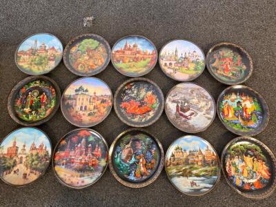 Vinogradov Porcelain Russian Legends Collector Plates (Set of 15, 1988&ndash;1990)