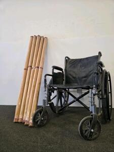 Wemoss 47" Coir Moss Poles Set of 5, Sturdy Plant Support for Climbing Houseplants & Wheel Chair
