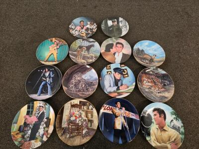 Elvis Presley & Wildlife Collector Plates, 8.5" Porcelain, Gold Rim, 1988&ndash;1995, Bradford Exchange