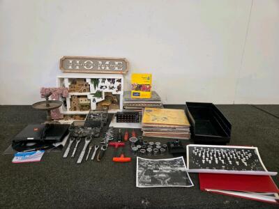 Sony DVD Player(Tested), 20+ Vintage Vinyl LPs, Hand Tools, Rosetta Stone, Home Decor, Photos