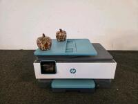 Mixed Lot: HP OfficeJet Pro 8020e All-in-One Printer, Wireless, Duplex, Scanner/Copy/Fax(Tested), Jumper Cables, Bungee Cords, Riding Gloves, Tools, and More - 12