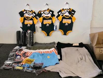 Oakland Athletics Baby Bodysuits, Assorted Apparel, Toner Cartridges & Accessories Mixed Lot
