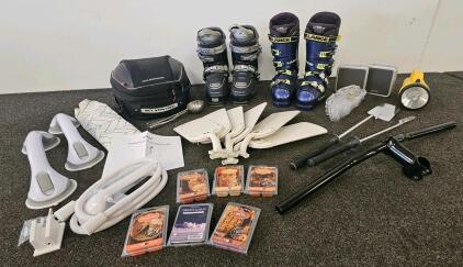 Dalbello & Lange Men&rsquo;s Alpine Ski Boots, Stile 6.9, Sport Series, 4 Buckles, Power Straps, 6 packs of scented wax, flashlight, shower faucet with showerhead, grilling tools, and more