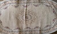 Traditional Aubusson-style Beige Floral Area Rugs Set, Machine-Made, Multiple Sizes - 2