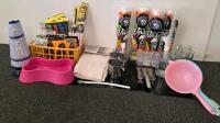 Mixed Lot Kitchenware, Hand Tools, Drinkware, Strainers, Lighters, 40+ Pieces, Reyma Cups