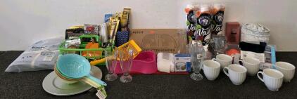Large Mixed Household & Kitchenware Lot &ndash; Petkit, Threshold, Glassware, Tools, Pet Accessories