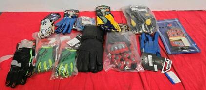 Lot of 13 Motorcycle Gloves FLY Racing Joe Rocket Moto Lister Mixed Styles/Sizes New in Package