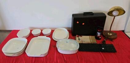 CorningWare French White Bakeware Set &ndash; 2.5-qt & 1.5-qt Oval Bakers, Side Dishes, Ramekins