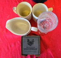 Assorted Household Lot &ndash; Elite 6-Cup Rice Cooker, Mugs, Plates, Baskets, Map, Caps - 2