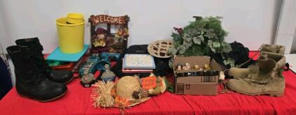 Makita Cordless Drill Set, Wellco & Rubber Boots, Backpacks, Decor Lot &ndash; 30+ Items Mixed