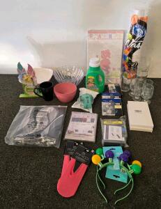 Bulk Mixed Household Lot &ndash; Epson Ink, Kitchenware, Party & Seasonal Decor, Detergent, Accessories