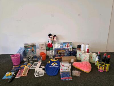 Large Mixed Lot &ndash; Toys, Decor, Kitchenware, Electronics, LA Rams Pet Jersey, Superman, Elf on the Shelf