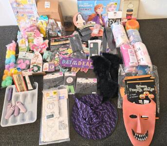 Large Mixed Lot of 30+ Holiday, Party Decorations & Household Supplies &ndash; Disney, Seasonal Themes