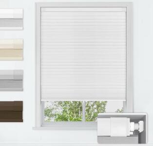 Brown Cordless Cellular Shades, 48&rdquo; W x 72&rdquo; H