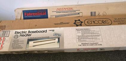 Encore by Cadet 6 Ft 1500W, Electric Baseboard Heater Almond, Model 6R-18, New In Box, Fahrenheit air circulation for primary or supplemental room heating (Conex 4)