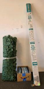 Armstrong 6355WH Ceiling Grid Kit, 20 Glade Plugin Warmers, 4'x8' Artificial Leaf Trellis Roll