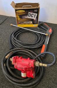 Smittybilt 2746 Secure Lock Box with Manual Rotary Fuel Transfer Pump & Hose/Nozzle Set