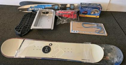 HotLine Water Ski, Generation Snowboard, Hella 500 Kit, X-Talion Recovery Boards, Auto Parts Lot