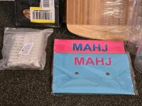 Large Party & Kitchen Bundle - Plates, Utensils, Oil Bottles, Rack, Board, Decor, Mahjong Cases - 5