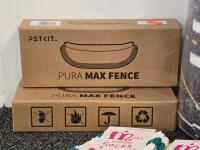 Large Mixed Lot: Fluffy Socks, PETKIT Pura Max Fence, Up & Up Dog Diapers, Rug, Containers, Stockings - 6