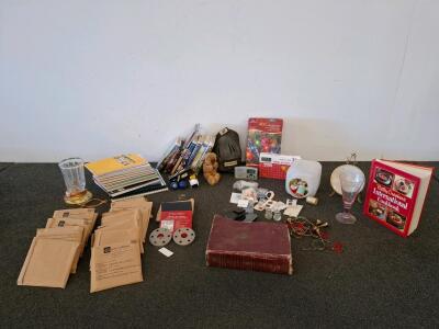 Home Interiors Candle Toppers, Vintage Books, Disney VHS, Golf Balls, Decor &ndash; Mixed Lot