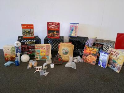 Vintage Cookbooks (Betty Crocker, Sunset), Craft Supplies, Golf Balls, Bible, Collectibles Lot
