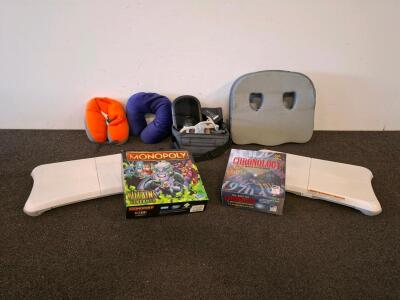 Philips DreamStation Go CPAP, ? Powered on.2 Nintendo Wii Balance Boards, Monopoly Disney, Chronology, , neck pillows, seat cusion