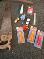 Toolbox with Kenway Trailer Wiring Kit, Ace Staple Gun, PowerOPTIX Marker Lights, Hand Tools - 3