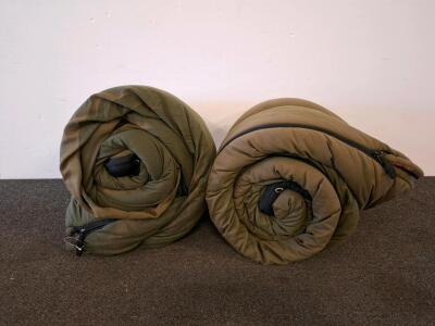 2 Cabela's Rectangular Sleeping Bag, Olive Green, 0&deg;F to 20&deg;F Rating, 80" x 36"