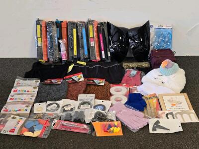 Mixed General Merchandise Lot - HP 414A, Canon & Brother Toner, Chemlu Ink, Apparel, Tools & More