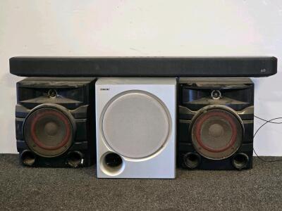 Sony Speakers/Subwoofers and Polk Soundbar &ndash; Home Audio System