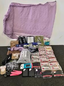 Large Lot: Balloons, Epson Ink, Auto Filters, Waterdrop Filters, Phone Cases, Home Goods