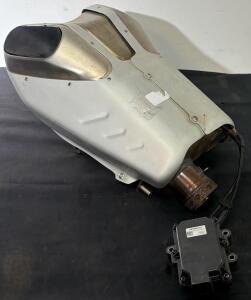 Ducati 1199 Panigale OEM Exhaust Muffler w/ Valve Actuator 57414951A 59340621A
