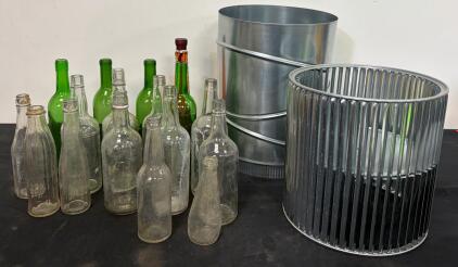 Carrier 03-56215 Blower Wheel w/ Spiral Duct 12" L-90E12 & 15 Assorted Glass Bottles