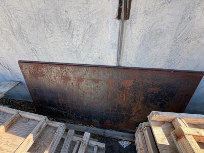 Large Steel Plate 8'x4'x1/2" ASTM A36 Approx. 650 lbs, Machined Edge, Rusted