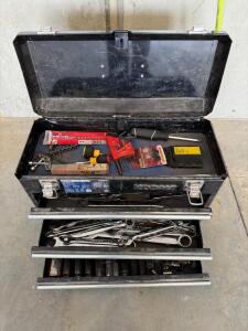 Kobalt 20" 3-Drawer Metal Tool Chest with Assorted Wrenches, Sockets, Screwdrivers, & Bits