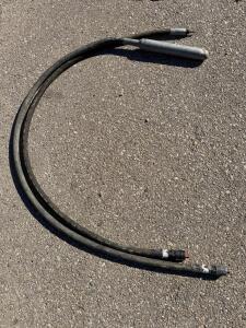 Concrete Vibrator Head with 10 ft Hose, Approx. 2" Diameter