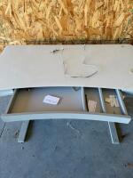 Electric Height Adjustable Standing Desk, 48"x24", White, Programmable Controls (bay 2) - 3