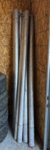 Aluminum Flagpole/Light Pole Sections, 12ft Length, 4-6 inch Diameter (bay 2)