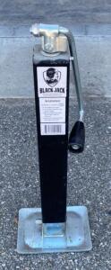 Butler Products Black Jack 7,000 lb Manual Trailer Tongue Jack, Side Wind, 15" Travel ( Bay 2 )