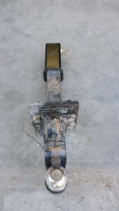 Adjustable Drop Hitch Receiver, 2" Ball, 10,000 lb Capacity, Multi-Position, Steel Construction